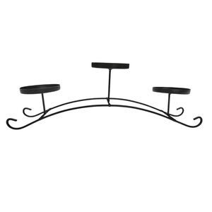 Metal candle holder - Black